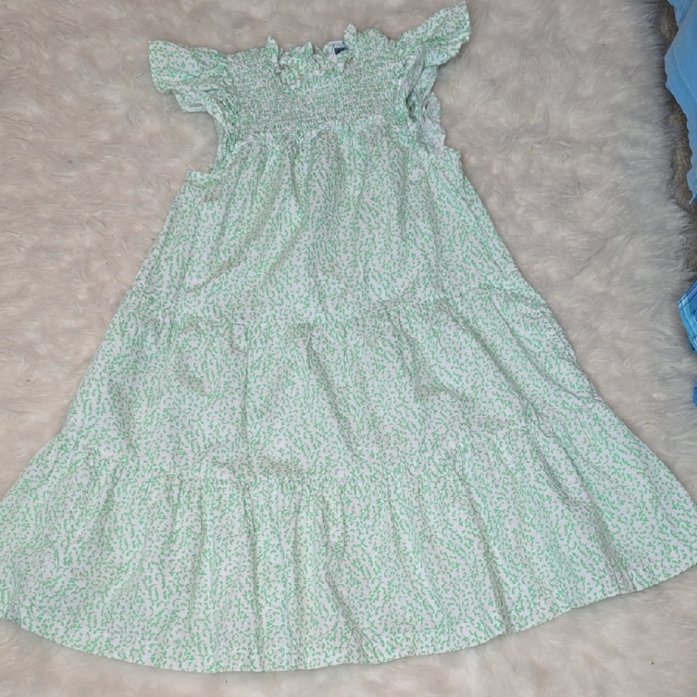 crown & ivy Light Green Kids Dress